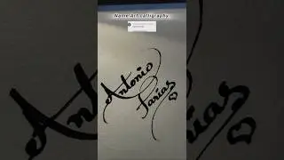 How To Write Name Antonio Farias #trending #signature #calligraphy #art #shorts #foryou #love