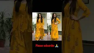 Women cotton flared printed long kurti with Palazzo link in description 👉