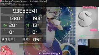osu! | Informous | positive MAD-crew - Mynarco Addiction [Hyper] +HD,DT 99.05% 272BPM #1 535pp