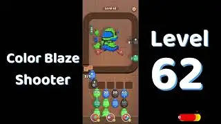 Color Blaze Shooter Level 62 🔫🎨 | Satisfying Gameplay | Solutionguruji