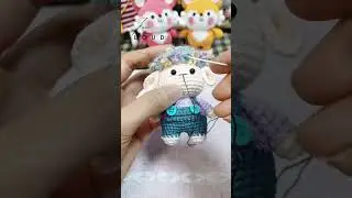 How to Sew Nose and Mouth to Amigurumi Sheep Cute Crochet Toys | Crochet for Beginners