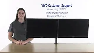 How to adjust the height on your VIVO monitor