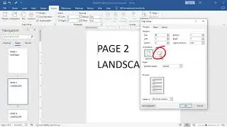 How To Set Different Page Orientations (Portrait & Landscape) in Microsoft Word Document