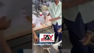 Envelope film pasting automatic machine