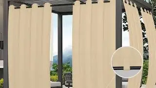 Transform Your Outdoors! Waterproof & Windproof Outdoor Curtains for Patio & Gazebo 🏡✨