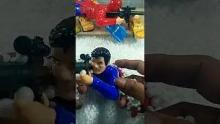 hunting Superhero Superman action Figure InFoam #spiderman #shorts