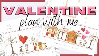 VALENTINE PLAN WITH ME | CLASSIC HAPPY PLANNER SPREAD | PLANYTHING STICKER BOOK