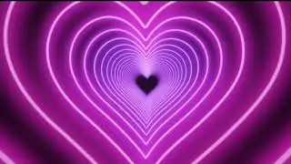 Pink and Black Heart tunnel backround 1 hour | LED | aesthetic | will make your room glow