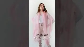Light Pink Lightweight Cashmere Scarf Shawl-Dr.Muxue