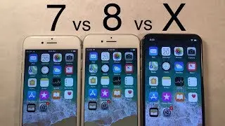 Сравнение тестов скорости iPhone X, iPhone 8 и iPhone 7