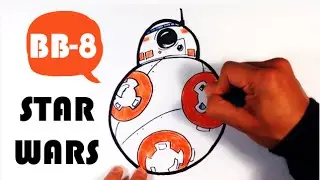 How to Draw BB-8 from Star Wars the Force Awakens - Easy Pictures to Draw