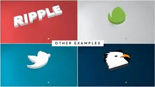 Minimal Ripple 3D Logo After Effects Free Preset