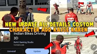 NEW UPDATE ALL DETAILS COSTOM CHARACTER ADD KAISE KAREN IN INDIAN BIKE DRIVING 3D 💯🔥
