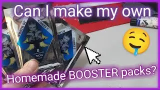 How I'm making Custom Homemade TCG booster packs!