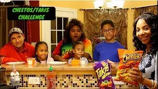 Hot Cheetos & Takis Challenge with the family! 🔥
