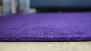 Hand Knotted Loom Silk Mix 4'x6' Area Rugs Contemporary Purple LSM100