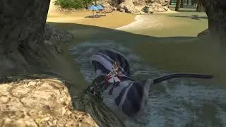 Beast tribe Kojin Striped Ray Conch mount in Final Fantasy XIV (FF14) mount