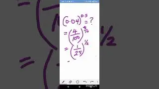 SIMPLIFYING DECIMAL NUMBERS WITH DECIMAL POWERS -- INDICES
