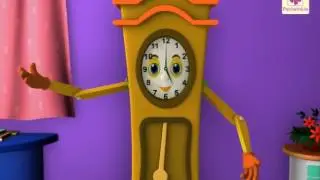 The Clock | 3D English Nursery Rhyme for Children | Periwinkle | Rhyme #36
