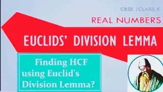 How to find H.C.F. by [ EUCLID DIVISION ALGORITHM ]Class [X]  #concept