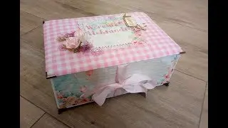 Pudełko na skarby malucha | Scrapbooking baby keepsake box