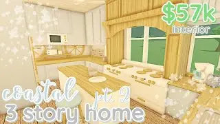 *INTERIOR* Coastal Bloxburg House Build