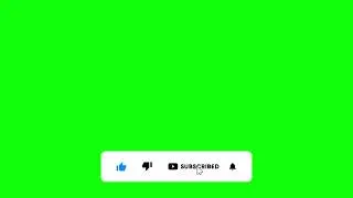 Pop Up Subscribe Button Animation Green Screen No Copyright