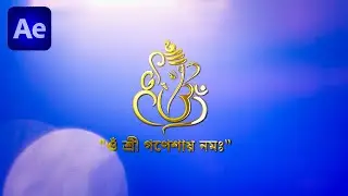 Ganesh Wedding Gold Animation in After Effects | Shine Logo Animation Tutorial (Assam)