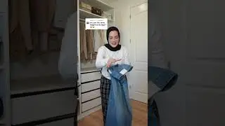 TRYING ON MY HUSBANDS JEANS 👀😂 #husbandwife #funny #bigandtall #ytfeedshorts #comedyshorts #yt