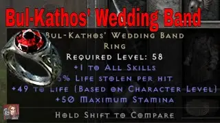 D2R Unique Items - Bul-Kathos' Wedding Band