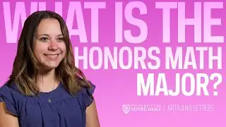 What is the Honors Math Major?