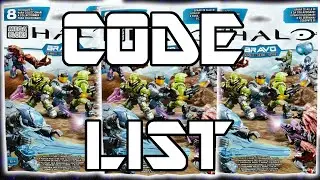 HALO MEGA BLOKS BRAVO SERIES CODE LIST (HD)!!!