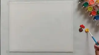 Sunset Painting | Sunset Painting for Beginners | Sunset on the Lake Acrylic | Acrylic painting #art
