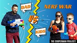 Dad's EPIC Revenge in the Garden with WATER NERF GUNS!