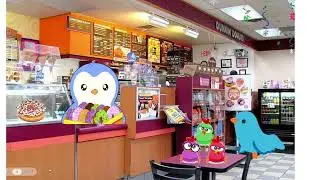 MR Bird Lick A Donut At Dunkin Donuts Video Credits (@birdtube444 )
