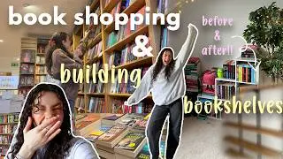 book shopping & bookshelf building?! 📚