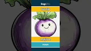 🇬🇧🇩🇰 turnip - majroe : learn English : Lad os l&aelig;re engelsk : vocabulary builder