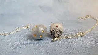 عمل سلسال القمر الجميل من الريزن moon resin necklaces