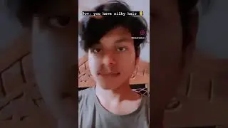 Silky hair problem #silkyhair #smoothhair #hairstyle #trending #instagram #reels #khalid_vlog5