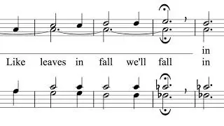 Like leaves will fall - Barbershop Tag (Arr: Jake Tickner) - Sunday&acute;s Harmony