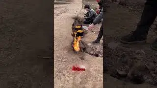 Огненная деревня в Чунцине: пламя, которое никогда не погаснет! 🔥#шорты #шортсвидео