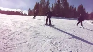 Chris disabled skiing on Jack Kendrick