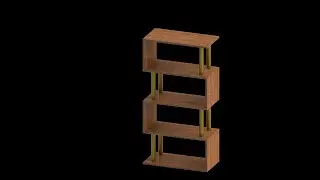 Book Shelf | Modern Book Shelf | SolidWorks