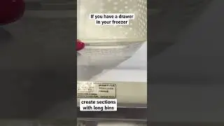 Organize Your Freezer Drawer with long bins 🧊