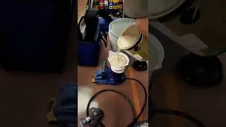 Spraying cabinets with my Graco Quickshot #foryou #painting #asmr