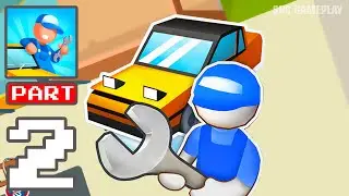 My Super Garage - Gameplay Walkthrough Part 2 - Stickman Car Garage Shop (iOS, android)