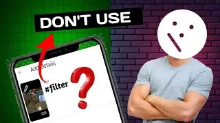 Don't use ❗ trending hashtags like 👉 #filter 