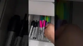 pen drawer organization 🤍 #shorts #asmr #desksetup #deskorganization #organize #aesthetic