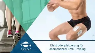 Oberschenkel - Elektrodenplatzierung f&uuml;r EMS Training | axion