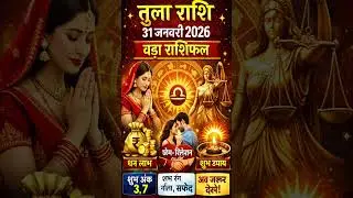 तुला राशि राशिफल 31 जनवरी 2026#तुलाराशिफल #31जनवरीराशिफल  #राशिफल2026 #तुलाराशिफलउपाय #आजकाराशिफल